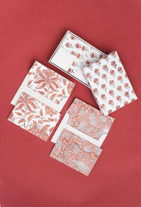 Coral - Box Set of 6 Luxury Notecards