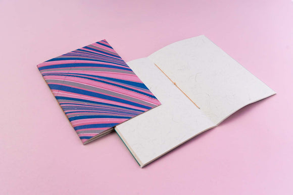 Roseate Candy Stripes Notebook